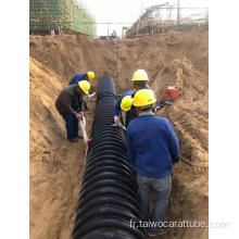 HDPE Double mur de drainage ondulé